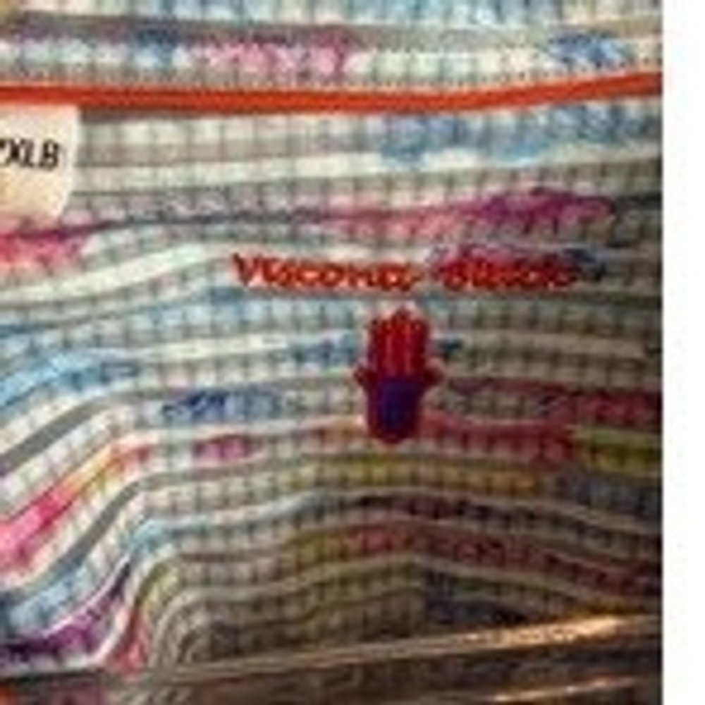 Luchiano Visconti Black Label Geometric Mosaic Shirt 2XLB Multicolor Cotton - Picture 1 of 8